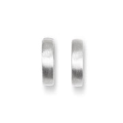 Rhod. sølv mat system - creoler Linda 3,5x16mm - Urma.dk