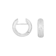 Rhod. sølv mat system - creoler Stella 16x5mm - Urma.dk