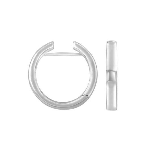Rhod. sølv system - creoler Bea 3,5x22mm - Urma.dk