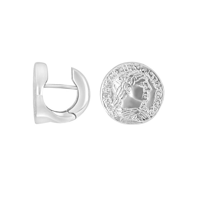 Rhod. sølv system - creoler Coco 16x15mm - Urma.dk