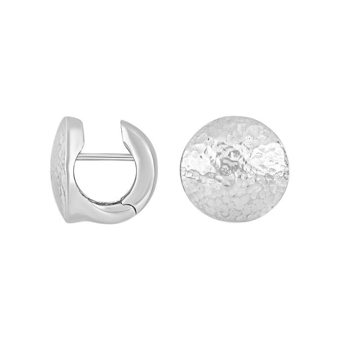 Rhod. sølv system - creoler Ella 15x15mm - Urma.dk