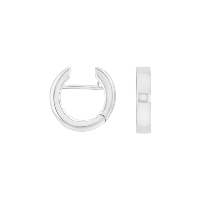 Rhod. sølv system - creoler Linda 3,5x16mm - Urma.dk