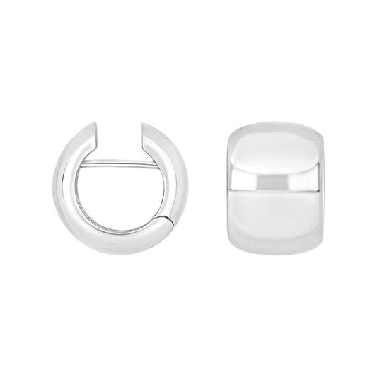 Rhod. sølv system - creoler Mimi 17x12mm - Urma.dk