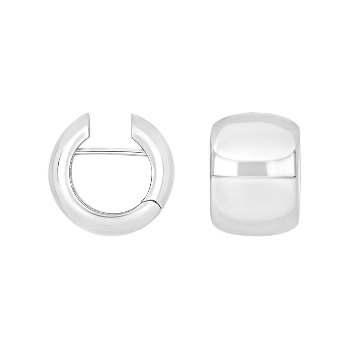 Rhod. sølv system - creoler Mimi 17x12mm - Urma.dk