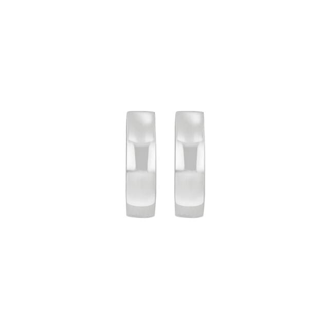 Rhod. sølv system - creoler Nadine 4x16mm - Urma.dk