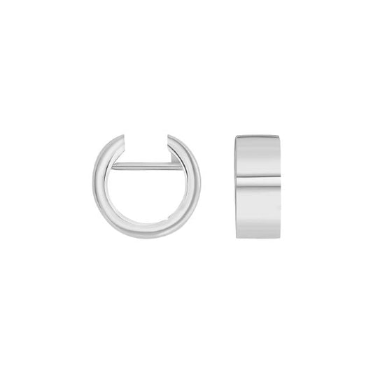 Rhod. sølv system - creoler Nora 13x5,5mm - Urma.dk