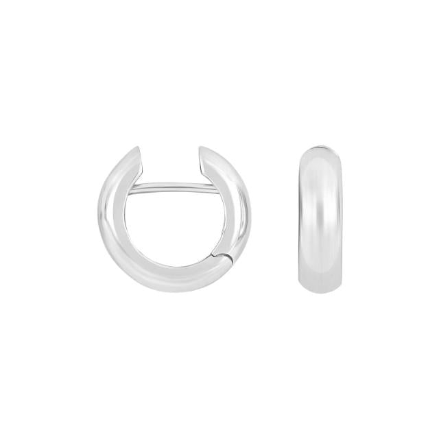 Rhod. sølv system - creoler Stella 16x5mm - Urma.dk