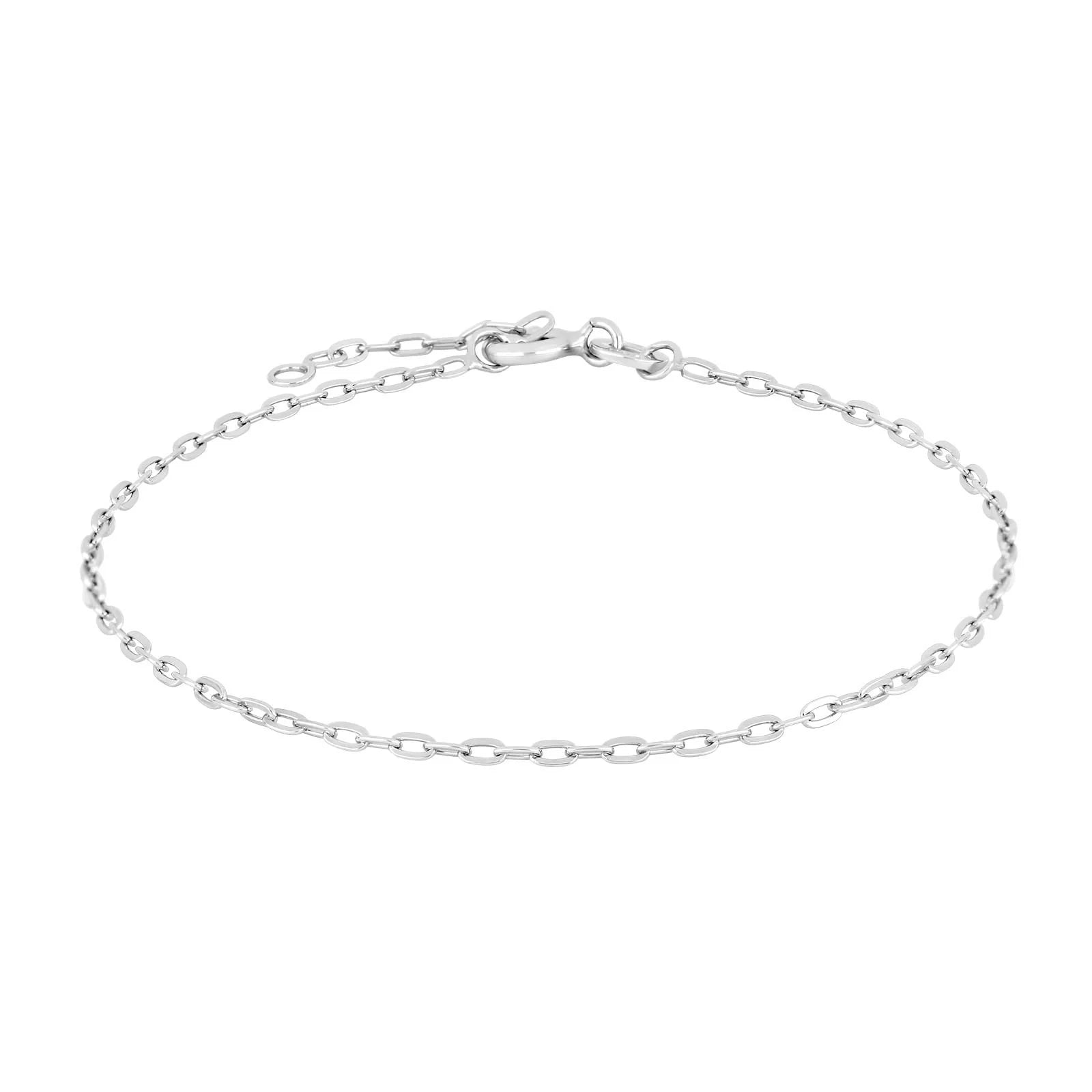 Rhod. sølvarmbånd anker - Urma.dk