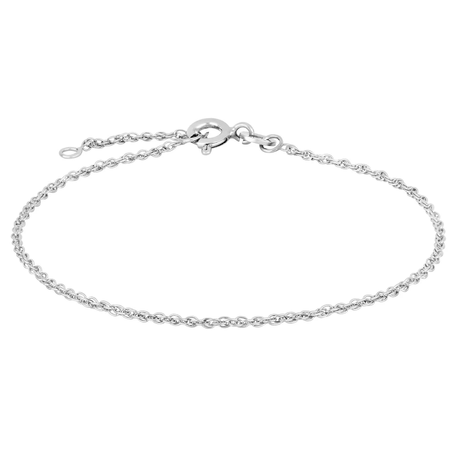 Rhod. sølvarmbånd cordel - Urma.dk