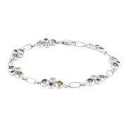 Rhod. sølvarmbånd m/cz - Urma.dk