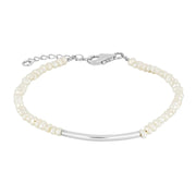 Rhod. sølvarmbånd PEARL52 - Urma.dk