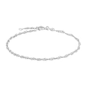 Rhod. sølvarmbånd twisted Singapore - Urma.dk