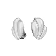 Rhod. sølvclips blad 15mm - Urma.dk