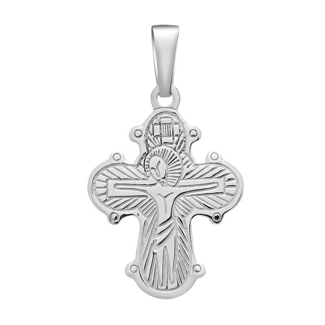 Rhod. sølvdagmarkors m/blank bagside 24mm - Urma.dk