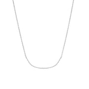 Rhod. sølvkæde 42+3cm - Urma.dk