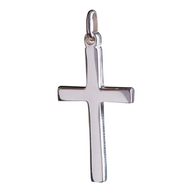Rhod. sølvkors 30 mm - Urma.dk