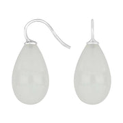 Rhod. sølvøreh. m/bøhmisk kvartsglas farve04 - Urma.dk