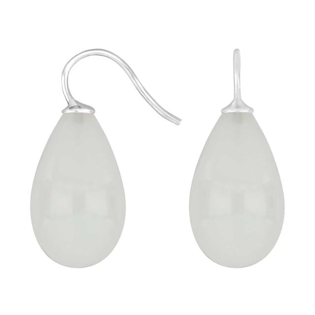 Rhod. sølvøreh. m/bøhmisk kvartsglas farve04 - Urma.dk