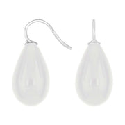 Rhod. sølvøreh. m/bøhmisk kvartsglas farve09 - Urma.dk