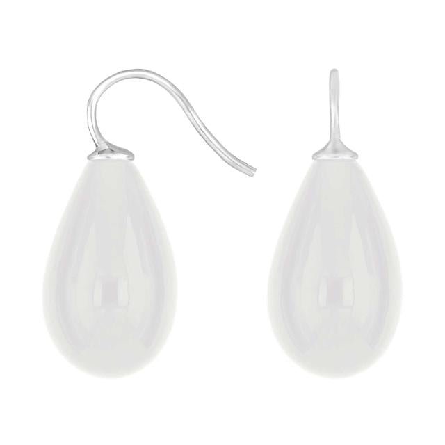 Rhod. sølvøreh. m/bøhmisk kvartsglas farve09 - Urma.dk