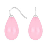 Rhod. sølvøreh. m/bøhmisk kvartsglas farve11 - Urma.dk