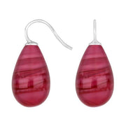 Rhod. sølvøreh. m/bøhmisk kvartsglas farve28 - Urma.dk