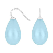 Rhod. sølvøreh. m/bøhmisk kvartsglas farve35 - Urma.dk