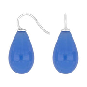 Rhod. sølvøreh. m/bøhmisk kvartsglas farve39 - Urma.dk