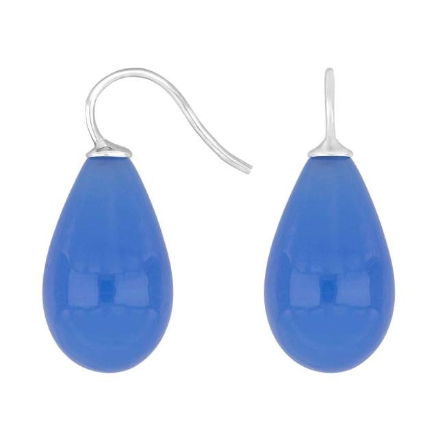 Rhod. sølvøreh. m/bøhmisk kvartsglas farve39 - Urma.dk