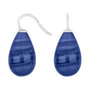 Rhod. sølvøreh. m/bøhmisk kvartsglas farve45 - Urma.dk