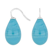 Rhod. sølvøreh. m/bøhmisk kvartsglas farve48 - Urma.dk