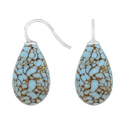 Rhod. sølvøreh. m/bøhmisk kvartsglas farve49 - Urma.dk