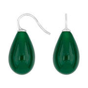 Rhod. sølvøreh. m/bøhmisk kvartsglas farve53 - Urma.dk