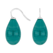 Rhod. sølvøreh. m/bøhmisk kvartsglas farve58 - Urma.dk