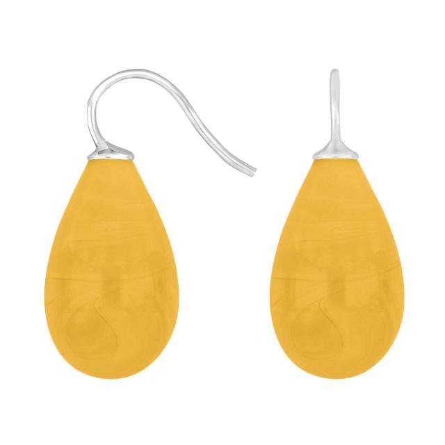 Rhod. sølvøreh. m/bøhmisk kvartsglas farve66 - Urma.dk