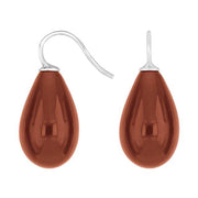 Rhod. sølvøreh. m/bøhmisk kvartsglas farve70 - Urma.dk