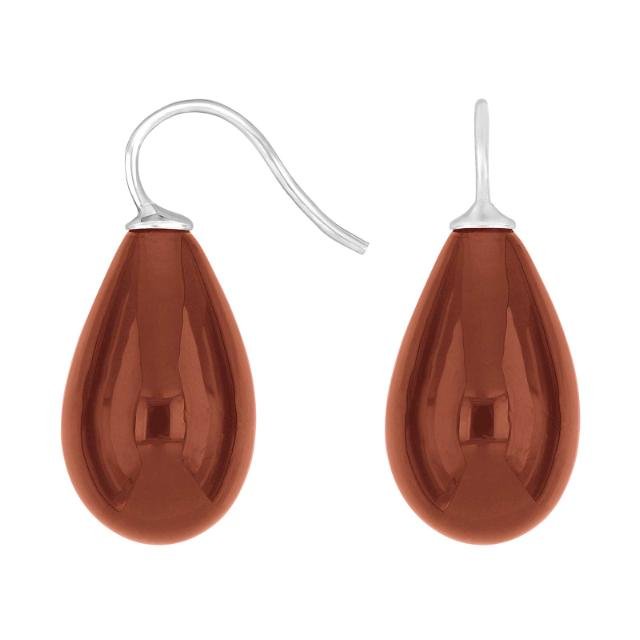 Rhod. sølvøreh. m/bøhmisk kvartsglas farve70 - Urma.dk