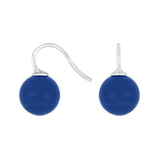 Rhod. sølvøreh. m/bøhmisk kvartsglas kugle 12mm - Urma.dk