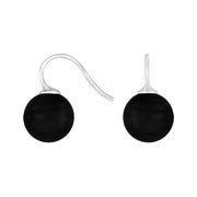 Rhod. sølvøreh. m/bøhmisk kvartsglas kugle 12mm - Urma.dk