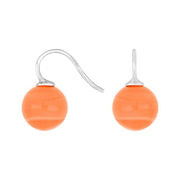 Rhod. sølvøreh. m/bøhmisk kvartsglas kugle 12mm - Urma.dk