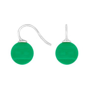 Rhod. sølvøreh. m/bøhmisk kvartsglas kugle 12mm - Urma.dk