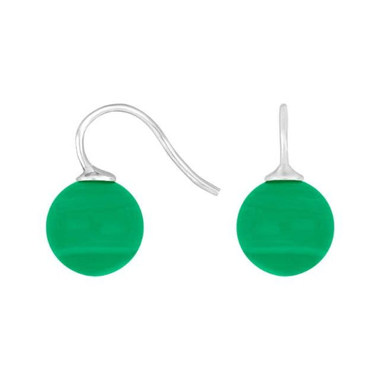 Rhod. sølvøreh. m/bøhmisk kvartsglas kugle 12mm - Urma.dk