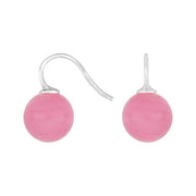 Rhod. sølvøreh. m/bøhmisk kvartsglas kugle 12mm - Urma.dk