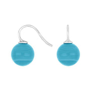 Rhod. sølvøreh. m/bøhmisk kvartsglas kugle 12mm - Urma.dk