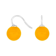 Rhod. sølvøreh. m/bøhmisk kvartsglas kugle 12mm - Urma.dk