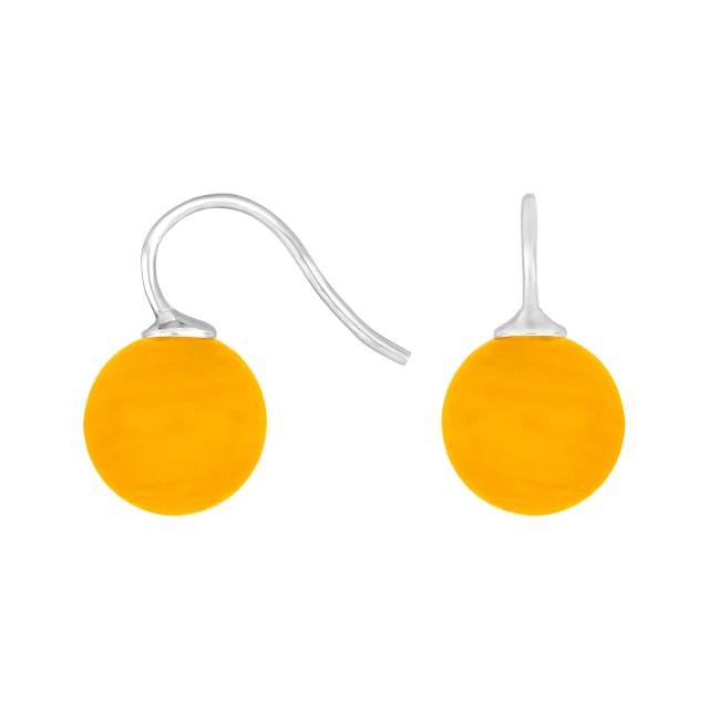 Rhod. sølvøreh. m/bøhmisk kvartsglas kugle 12mm - Urma.dk