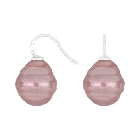 Forg. sølvøreh. m/Mallorca perle farve73
