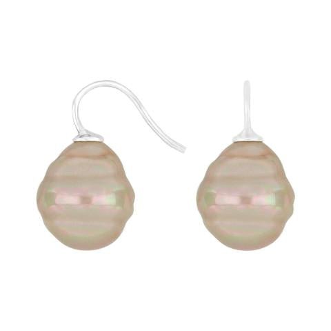 Forg. sølvøreh. m/Mallorca perle farve73
