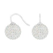 Rhod. sølvøreh. pavékugle m/Krg farve04 - Urma.dk