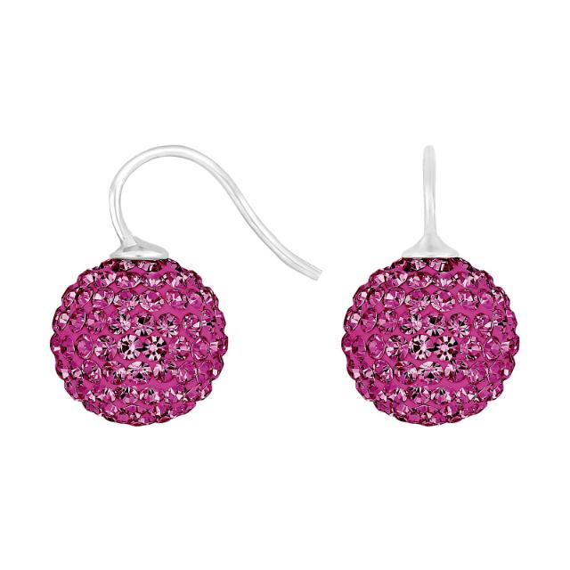 Rhod. sølvøreh. pavékugle m/Krg farve30 - Urma.dk